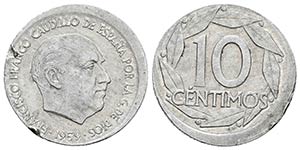 ESTADO ESPAÑOL. 10 Céntimos. 1959. ... 