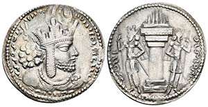 IMPERIO SASANIDA. Shapur I. Dracma. 240-727 ... 