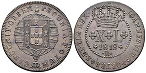 BRASIL. Joao VI. XL Reis. 1818. Río de ... 