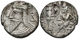 VOLOGASES VI. Tetradracma. 208-228 a.C. ... 