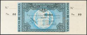 50 pesetas. January 1, 1937. Bilbao branch, ... 
