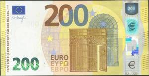 200 Euros. 28 de Mayo de 2019. Firma Draghi. ... 