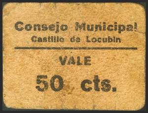 CASTILLO DE LOCUBIN (JAEN). 50 Céntimos. ... 