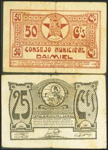 DAIMIEL (CIUDAD REAL). 25 Céntimos y 50 ... 