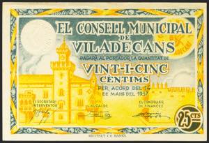 VILADECANS (BARCELONA). 25 Céntimos. 14 de ... 