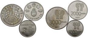 ARGENTINA. Conjunto formado por 3 monedas de ... 