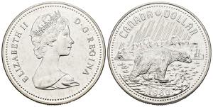 CANADA. 1 Dollar. (Ar. 23,39g/36mm). 1980. ( ... 