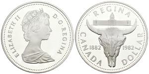 CANADÁ. 1 Dollar. (Ar. 23,49g/36mm). 1982. ... 