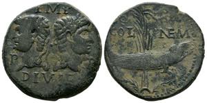 AUGUSTO. As. (Ae. 13,53g/27mm). 10-14 d.C. ... 