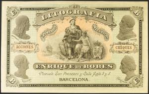 (1890ca). Advertising leaflet of the Enrique ... 