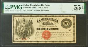REPUBLICA DE CUBA. 5 Pesos. 10 de Julio de ... 