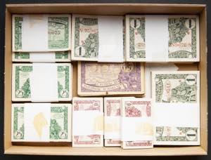 Spectacular set-stock of 857 banknotes from ... 