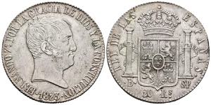 FERNANDO VII (1808-1833). 20 Reales. (Ar. ... 