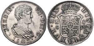 FERNANDO VII (18080-1833). 8 Reales. (Ar. ... 