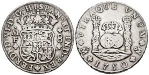FERDINAND VI (1746-1759). 8 Reales. (Ar. ... 