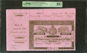 500 Reales. 14 de Mayo de 1857. ... 