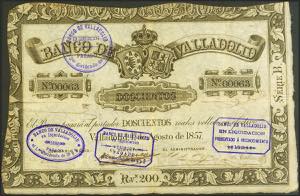 200 Reales of Fleece. August 1, 1857. Bank ... 