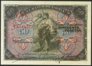 50 pesetas. September 24, 1906. Series C, ... 
