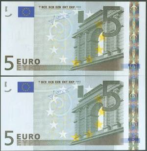 5 Euros. 1 de Enero de 2002. Pareja ... 
