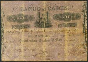 500 Reales. August 1, 1857. Issue I. (Edifil ... 