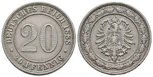 ALEMANIA. 20 Pfennig (Cu.Ni. 6,03g/23mm). ... 