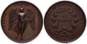 ISABEL II (1833-1868). Medalla al Mérito. ... 