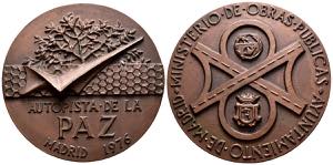 AUTOPISTA DE LA PAZ. Medalla. (Ae. ... 