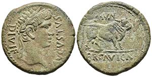 ERCAVICA. As. Epoca de Augusto. 27 a.C.-14 ... 