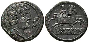 SECOBIRICES. As. 120-30 a.C. Saelices ... 