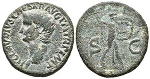 CLAUDIO. As. 41-50 d.C. Roma. A/ Cabeza a ... 