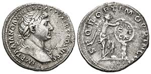 TRAJANO. Denario. 103-111 d.C. Roma. A/ ... 