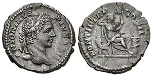 CARACALLA. Denario. 211-217 d.C. Roma. A/ ... 