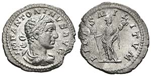 HELIOGABALO. Denario. 219-220 d.C. Roma. A/ ... 