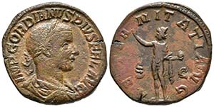 GORDIANO III. Sestercio. 240-244 d.C. Roma. ... 