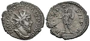 POSTUMO. Antoniniano. 261 d.C. Treveri. A/ ... 