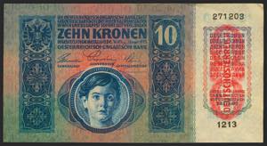 AUSTRIA. 10 Kronen. 1915 (1919). (Pick: ... 
