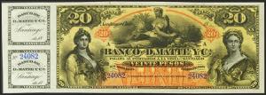 CHILE. 20 Pesos. (1888ca). Remainder with ... 