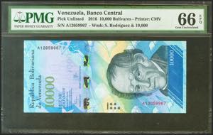 VENEZUELA.10000 Bolívares. 2016. (Pick: ... 