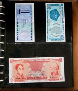 Beautiful collection of banknotes from all ... 
