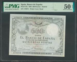 500 pesetas. October 1, 1903. Without ... 
