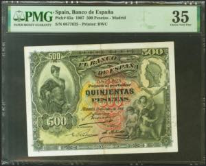 500 pesetas. July 15, 1907. No ... 