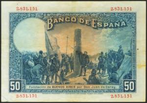 50 pesetas. May 17, 1927. Without ... 