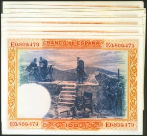 Set of 20 banknotes in correlative ... 