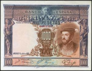 1000 pesetas. July 1, 1925. Without series ... 