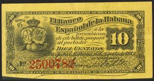 SPANISH BANK OF HAVANA. 10 cents. May 15, ... 