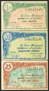 ALELLA (BARCELONA). 25 Cents, 50 Cents and 1 ... 