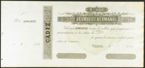 500 Reales de Fleece. (1870ca). Aramburu ... 