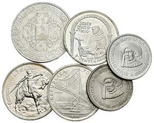 PORTUGAL. Lote compuesto por 6 monedas de ... 