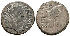 ERCAVICA. As. Epoca de Augusto. 27 a.C.-14 ... 