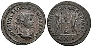 DIOCLECIANO. Antoniniano. 285 d.C. ... 